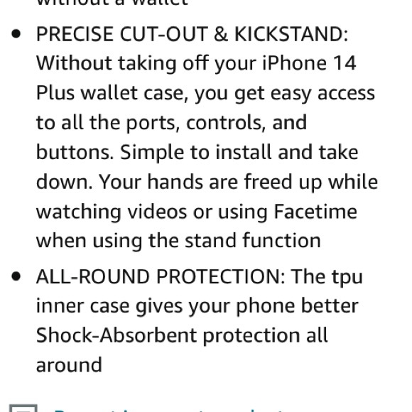 NEW iPhone 14 Plus Wallet Case With Card Holder - Picture 7 of 12